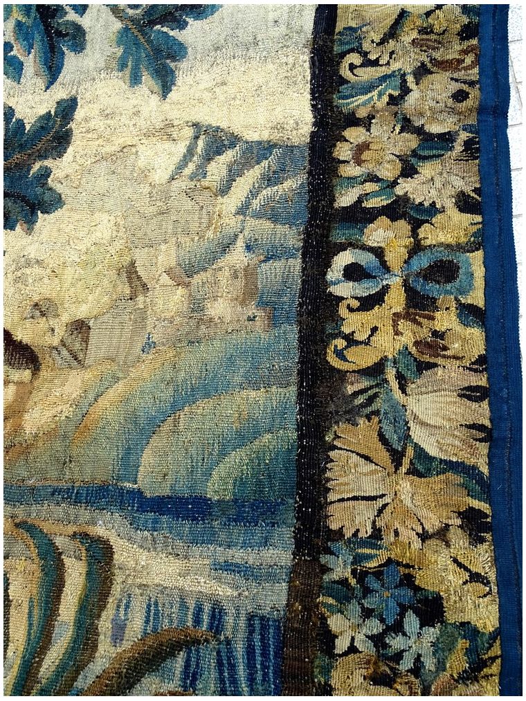 Tapisserie murale française vintage Aubusson Verdure Décoration murale textile éclectique Tapisserie médiévale Tapisserie rustique française vintage - Canada