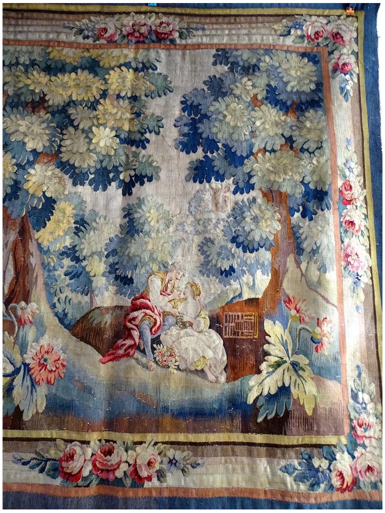 Tapisserie moderne Fleurs de Paon